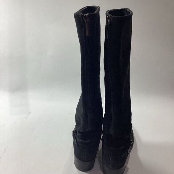 Aquatalia Sue Knee High Boots Black‎ Leather Women’s Size 7 - Picture 8 of 12